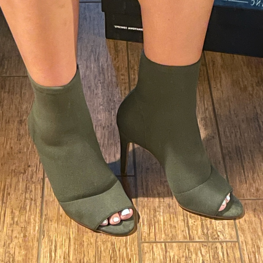 Olive high heels